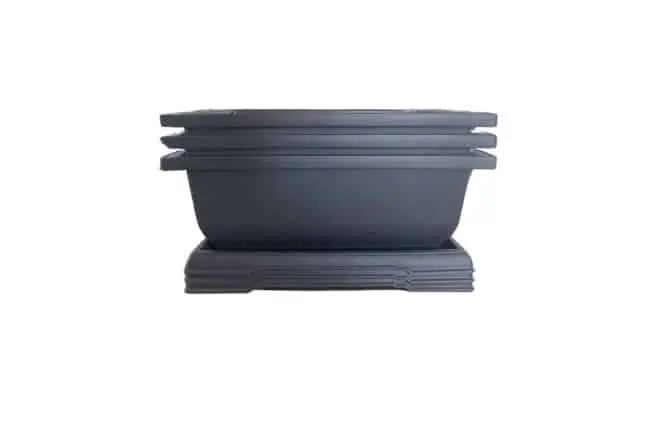 3 Bonsai Tree Pots With Drip Tray. XL 11 Inch Pots With Drain Hole. Great Gift 1 3 Bonsai Tree Pots With Drip Tray. XL 11 Inch Pots With Drain Hole. Great Gift